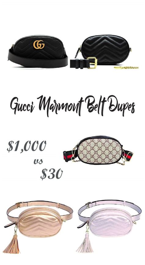 gucci dupes belt|gucci inspired belt bag.